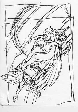 Lucifer #54 Sketch 1