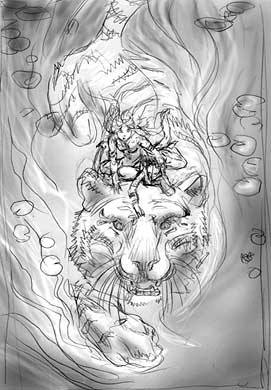 Lucifer #56 Sketch 1