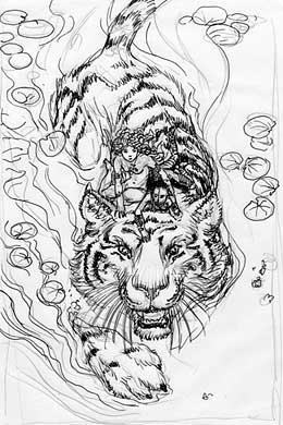 Lucifer #56 Sketch 2