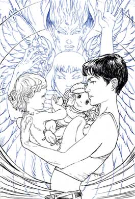 Lucifer #61 Line Art