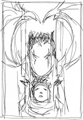 Lucifer #63 Sketch 4