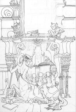 Lucifer #70 Ink and Pencil