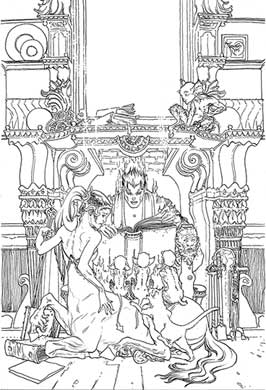 Lucifer #70 Line Art