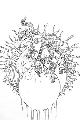 Lucifer #73 Line Art