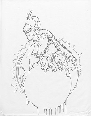 Lucifer #73 Sketch 3