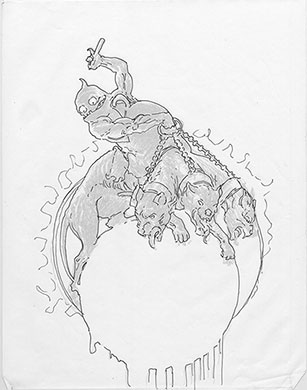 Lucifer #73 Sketch 5