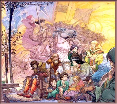 Elrond Recalls the Host of Gilgalad
