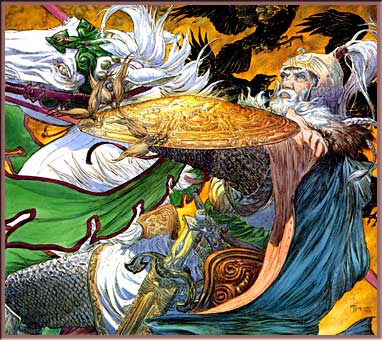 Th&eacute;oden Espies the Serpent Banner