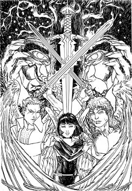 Lucifer #53 Line Art