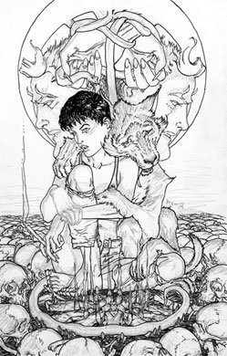 Lucifer #60 Ink and Penci Art