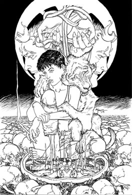 Lucifer #60 Line Art