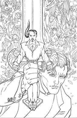Lucifer #64 Line Art