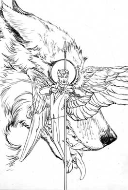 Lucifer #65 Line Art (Partial)