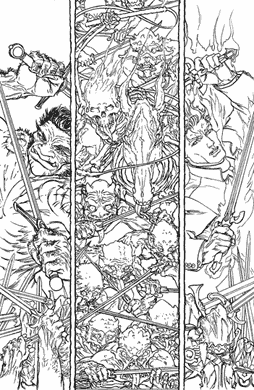 Lucifer #67 Line Art