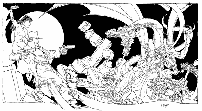 Shadow and Madame Xanadu and Dragon